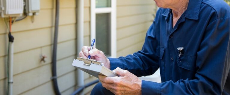 Technician services outside HVAC units